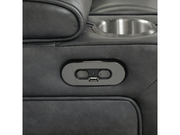 Conjunto de dos loveseats de cuero con reposacabezas y reclinación eléctrica Pulaski