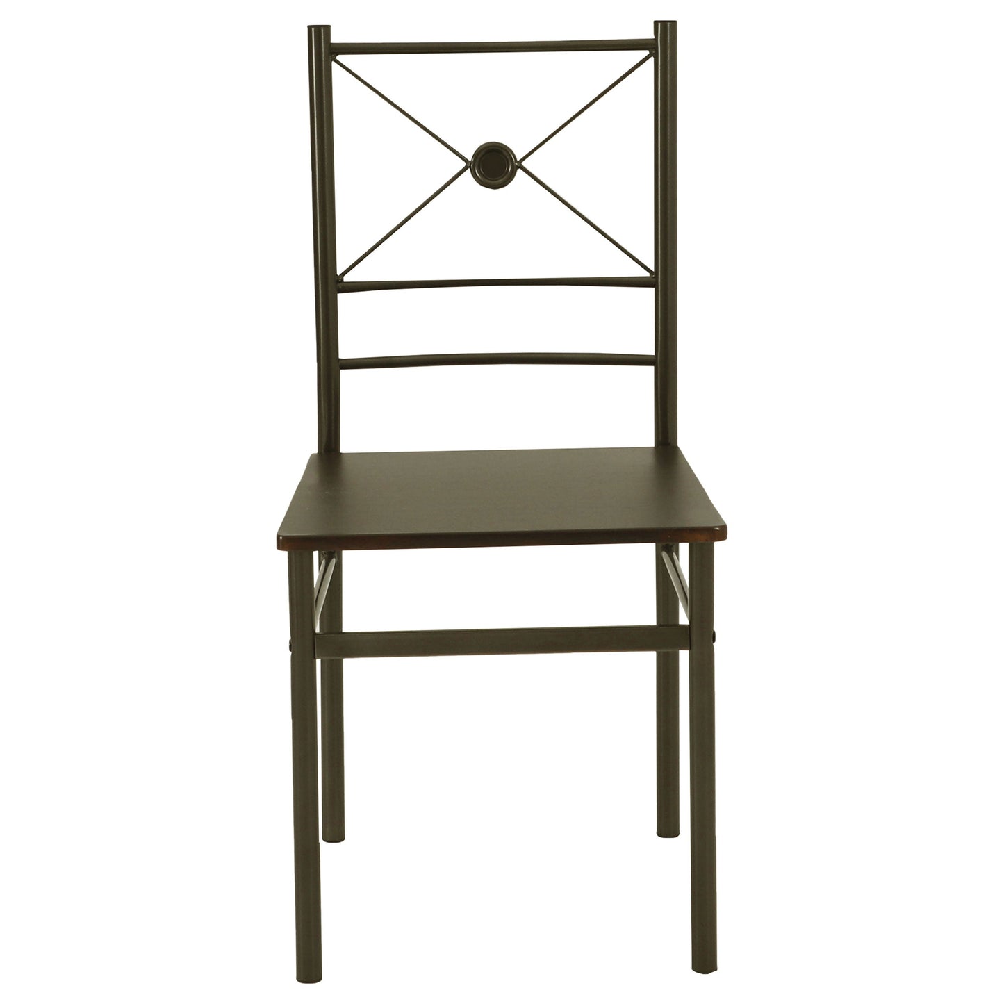 Juego de mesa de comedor rectangular Anna oscura