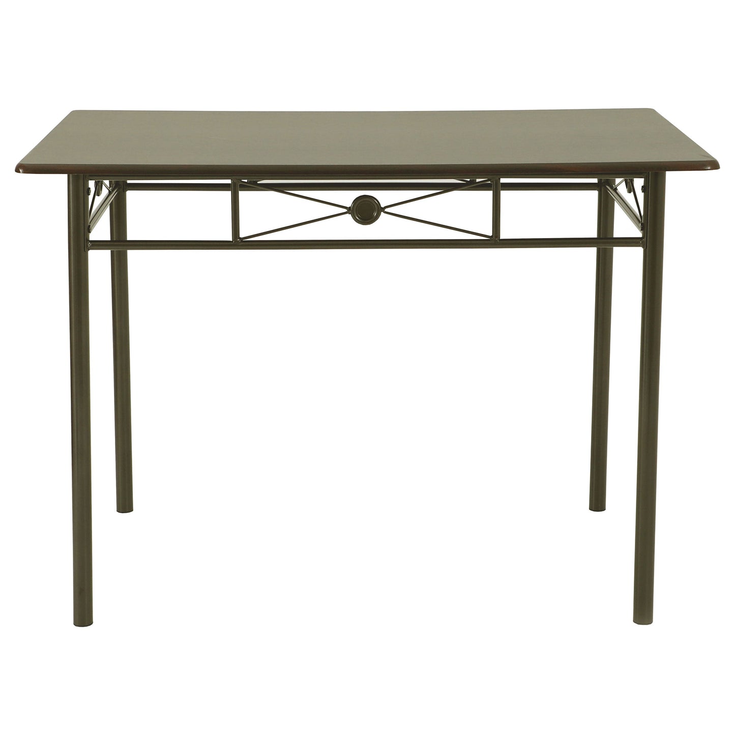 Juego de mesa de comedor rectangular Anna oscura