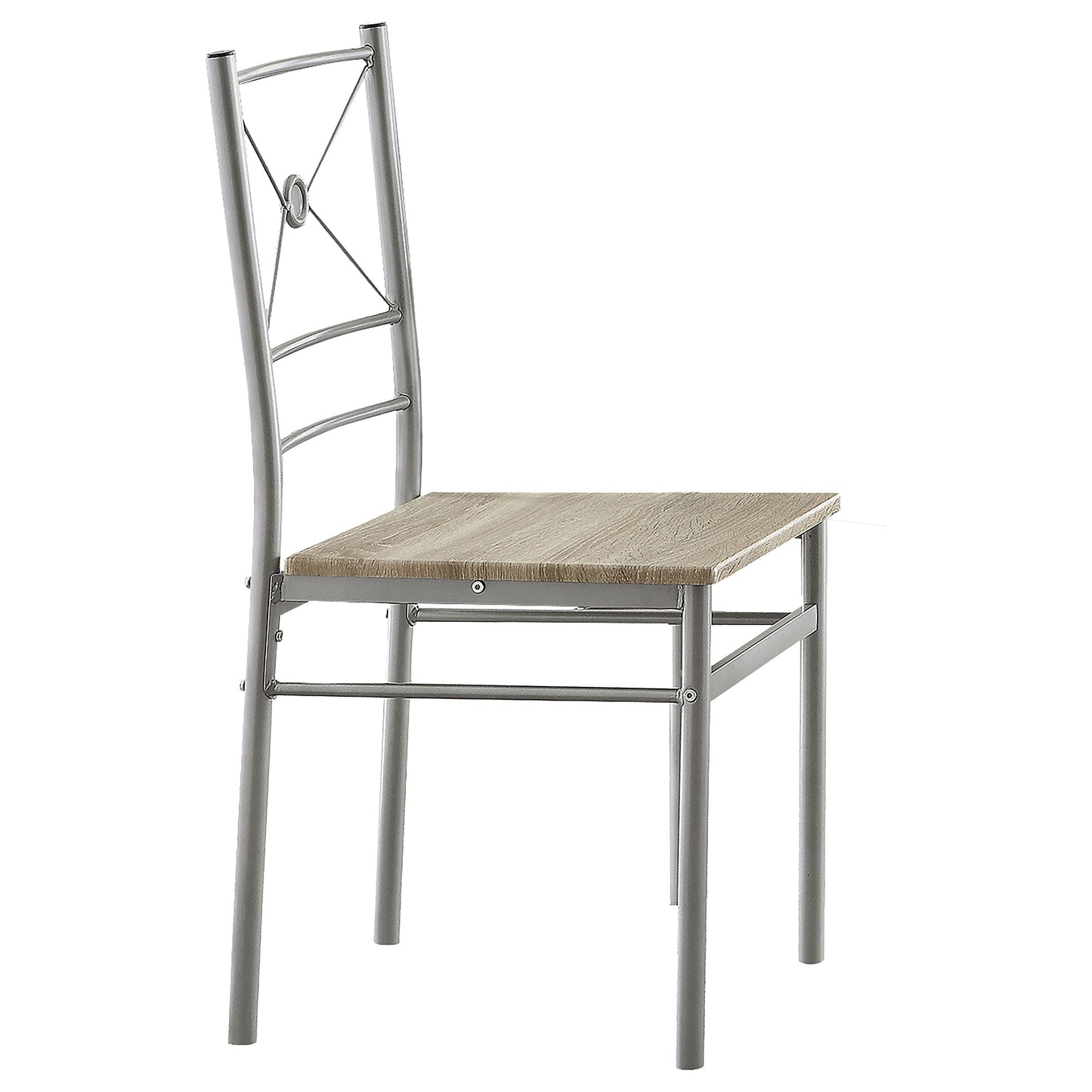 Juego de mesa de comedor rectangular Anna oscura