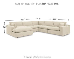 Elyza 5-Piece Sectional with Chaise