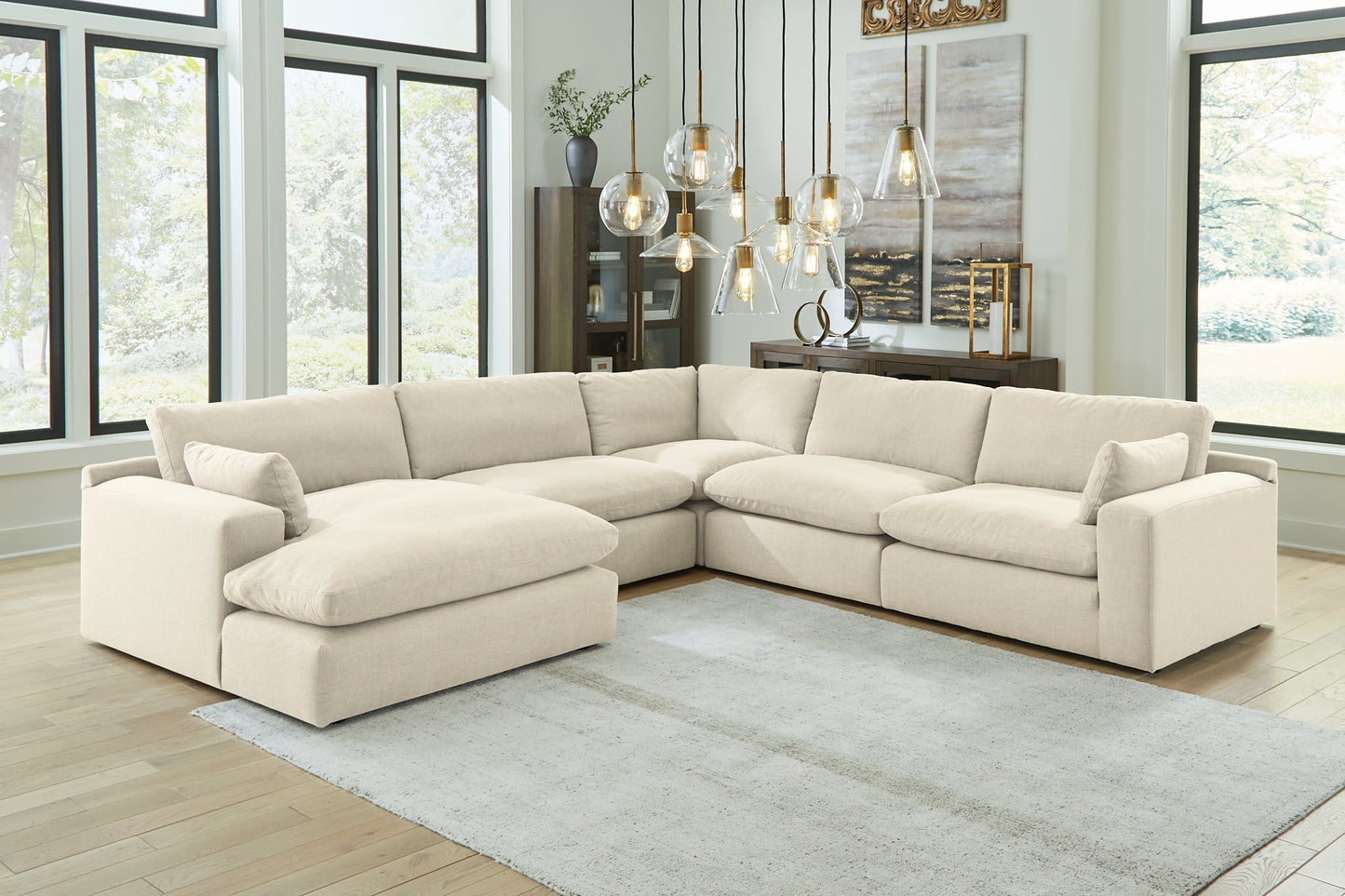 Seccional Elyza con chaise longue