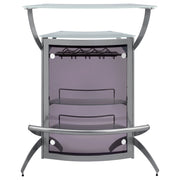Dallas  Curved Freestanding Home Bar Cabinet