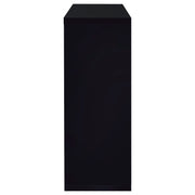 Prescott Rectangular Home Wine Table Black High Gloss