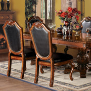 Silla auxiliar tapizada Chateau De Ville de 114 cm (juego de 2)