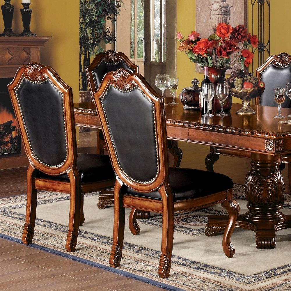 Silla auxiliar tapizada Chateau De Ville de 114 cm (juego de 2)