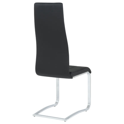 Montclair Upholstered Dining Side Chair Black (Set of 4)