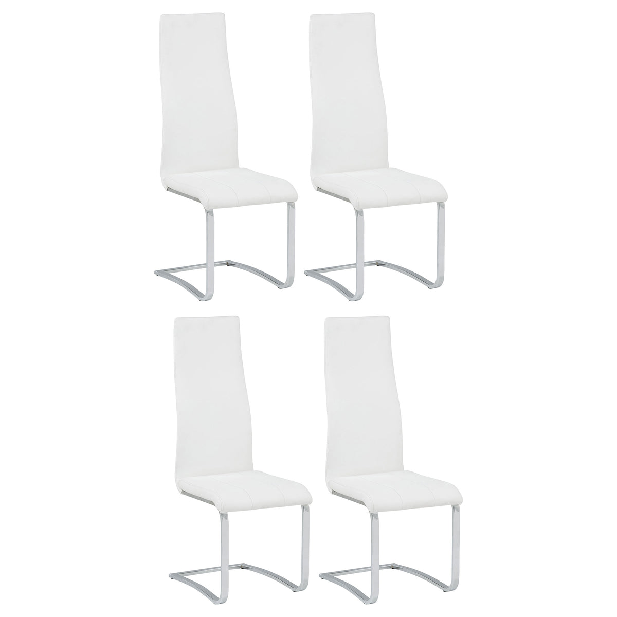Montclair Upholstered Dining Side Chair White (Set of 4)