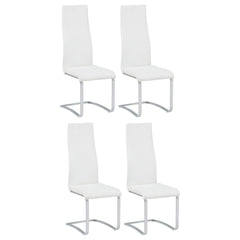 Montclair Upholstered Dining Side Chair White (Set of 4)