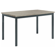 Juego de mesa de comedor rectangular Garza negro