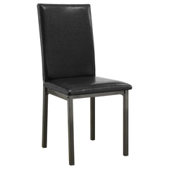Juego de mesa de comedor rectangular Garza negro