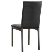 Juego de mesa de comedor rectangular Garza negro