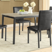 Mesa de comedor rectangular de madera compuesta Garza de 48 pulgadas, color gris