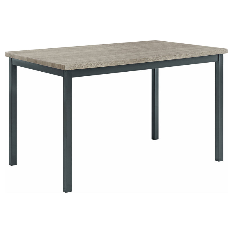 Mesa de comedor rectangular de madera compuesta Garza de 48 pulgadas, color gris