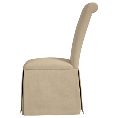 Shawna Upholstered Skirted Side Chair Light Grey (Set of 2)