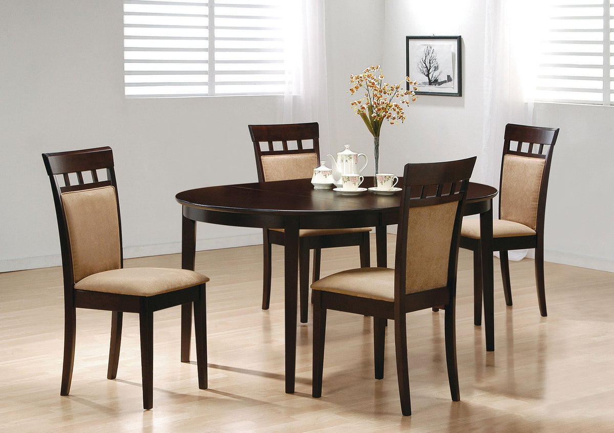 Juego de mesa de comedor extensible Gabriel Cappuccino