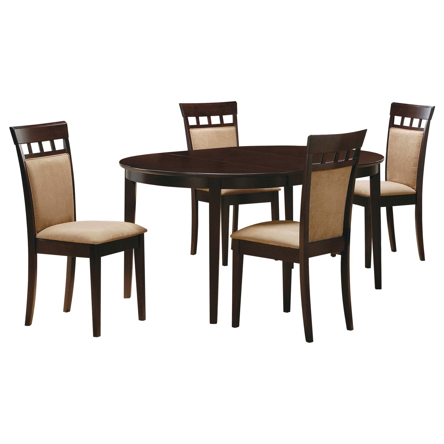 Juego de mesa de comedor extensible Gabriel Cappuccino