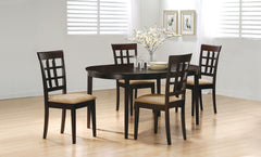 Juego de mesa de comedor extensible Gabriel Cappuccino