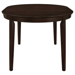 Mesa de comedor extensible ovalada Gabriel de 60 pulgadas, color capuchino