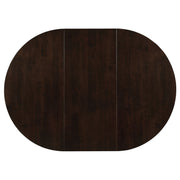 Mesa de comedor extensible ovalada Gabriel de 60 pulgadas, color capuchino