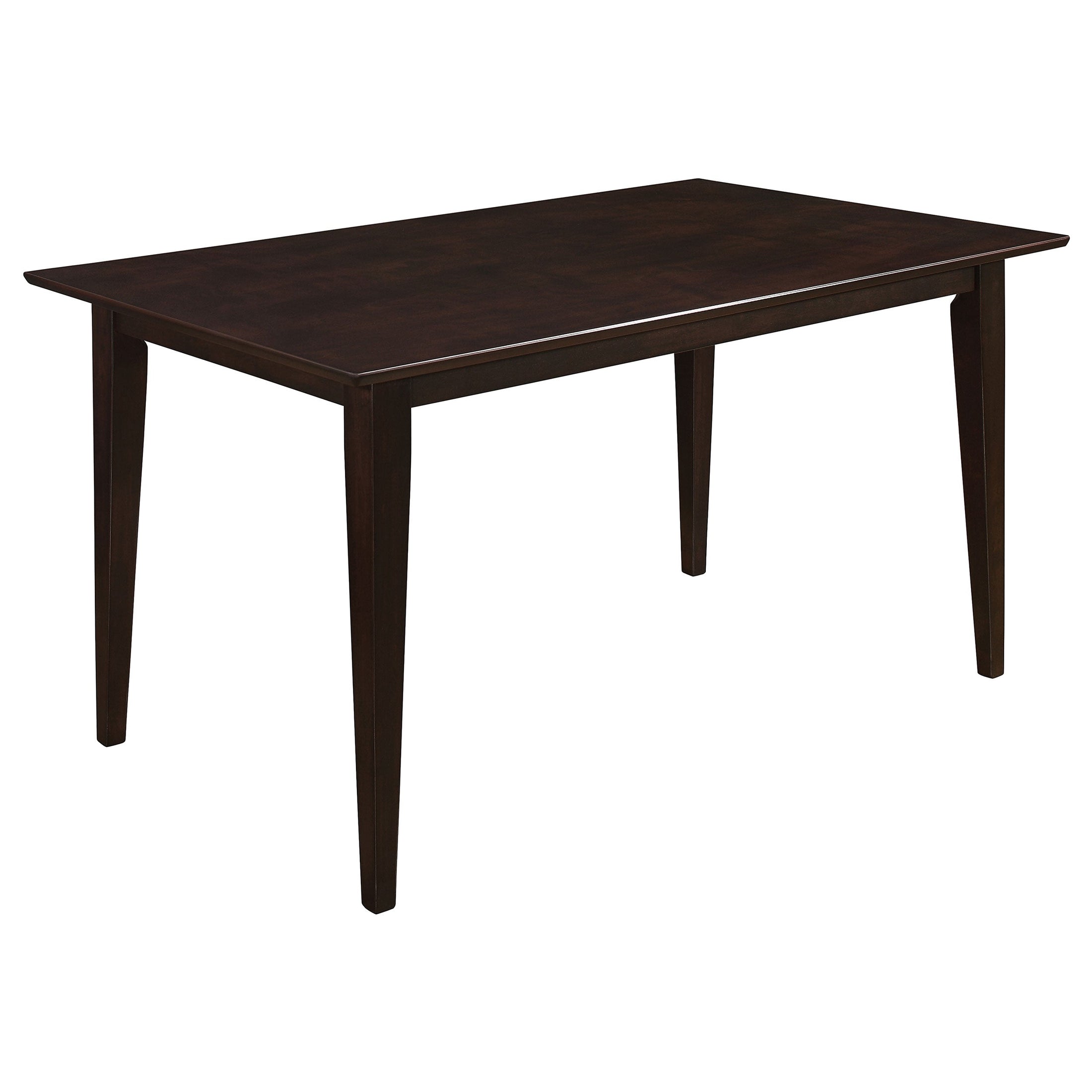 Mesa de comedor rectangular de madera Gabriel de 59 pulgadas color capuchino