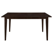Mesa de comedor rectangular de madera Gabriel de 59 pulgadas color capuchino