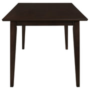 Mesa de comedor rectangular de madera Gabriel de 59 pulgadas color capuchino