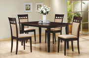 Mesa de comedor rectangular de madera Gabriel de 59 pulgadas color capuchino