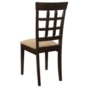 Silla de comedor Gabriel con respaldo cerrado, color capuchino (juego de 2)