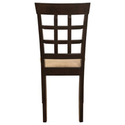 Silla de comedor Gabriel con respaldo cerrado, color capuchino (juego de 2)