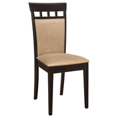 Silla de comedor Gabriel con respaldo cerrado, color capuchino (juego de 2)