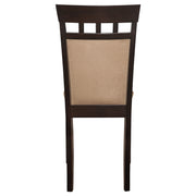 Silla de comedor Gabriel con respaldo cerrado, color capuchino (juego de 2)