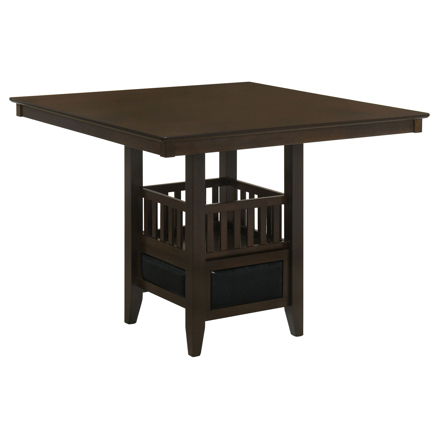 Mesa de comedor Jaden Square de 47 pulgadas con altura de mostrador, color espresso