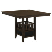 Mesa de comedor Jaden Square de 47 pulgadas con altura de mostrador, color espresso