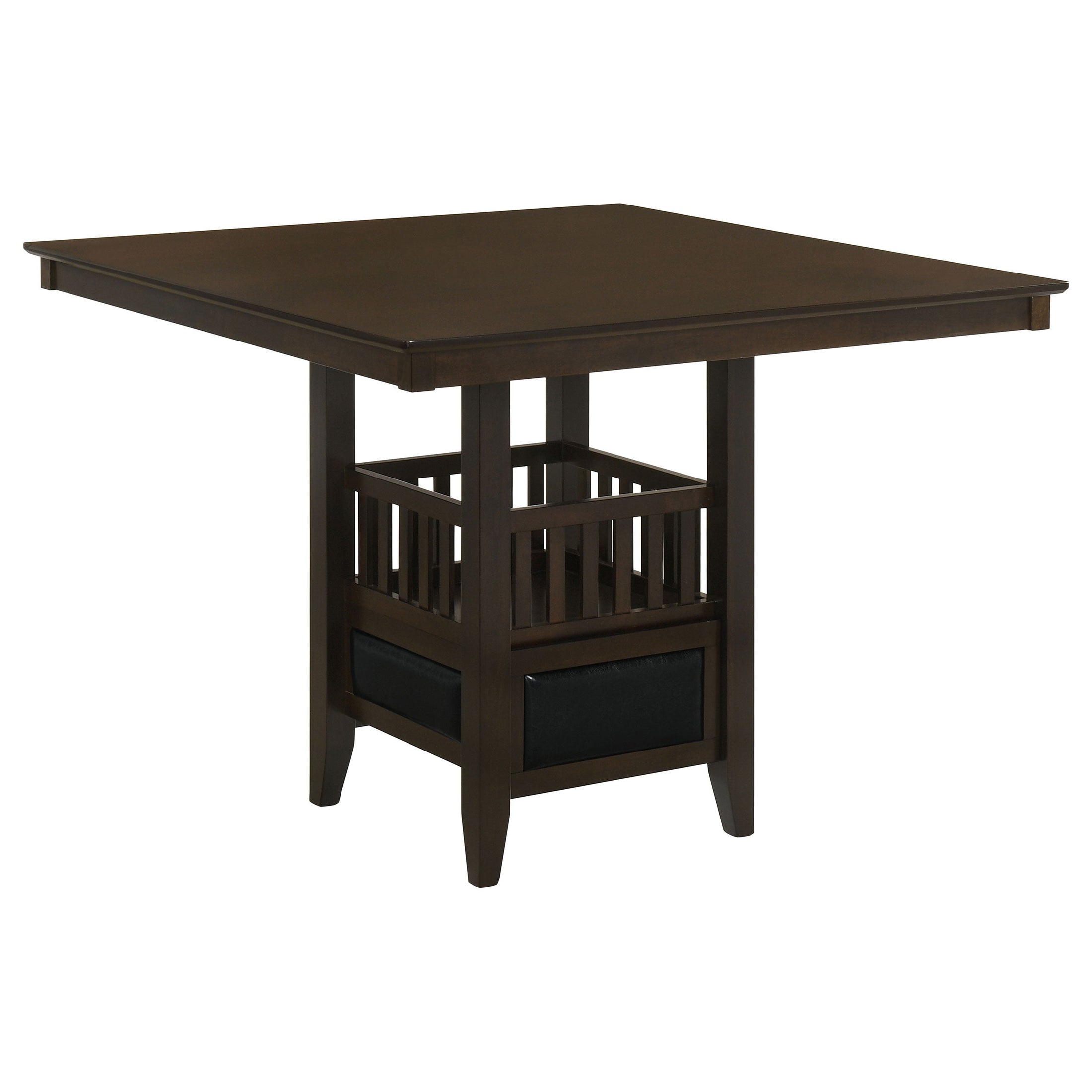 Mesa de comedor Jaden Square de 47 pulgadas con altura de mostrador, color espresso