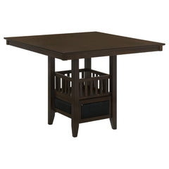 Mesa de comedor Jaden Square de 47 pulgadas con altura de mostrador, color espresso