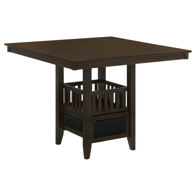Mesa de comedor Jaden Square de 47 pulgadas con altura de mostrador, color espresso