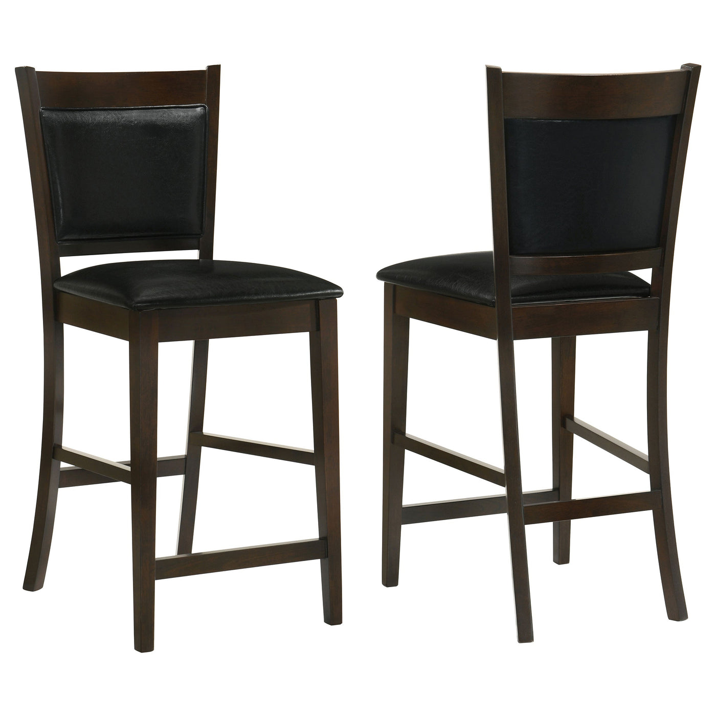 Silla de mostrador tapizada Jaden color espresso (juego de 2)