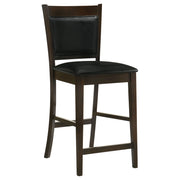 Silla de mostrador tapizada Jaden color espresso (juego de 2)