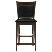 Silla de mostrador tapizada Jaden color espresso (juego de 2)