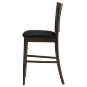 Silla de mostrador tapizada Jaden color espresso (juego de 2)