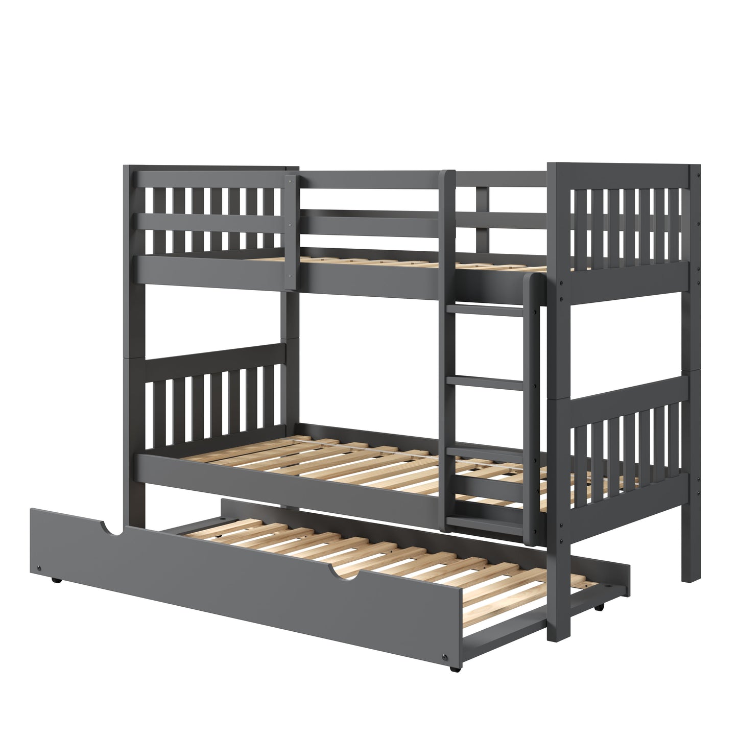 Austin Mission Twin over Twin Bunkbed with Twin Trundle