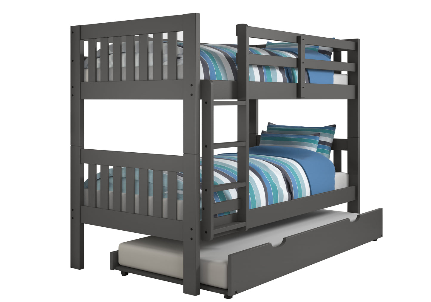 Austin Mission Twin over Twin Bunkbed with Twin Trundle