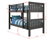 Austin Mission Twin over Twin Bunkbed