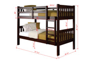 Austin Mission Twin over Twin Bunkbed with Twin Trundle Bed