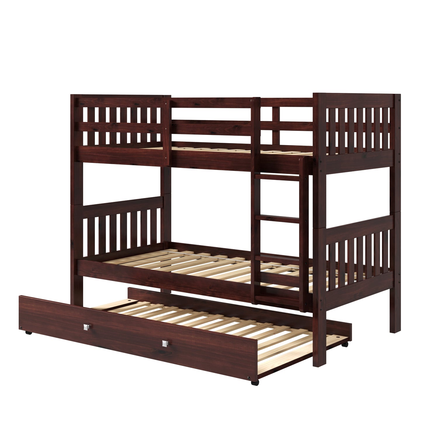 Austin Mission Twin over Twin Bunkbed with Twin Trundle Bed
