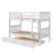 Austin Mission Twin over Twin Bunkbed with Twin Trundle Bed