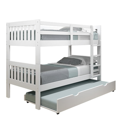 Austin Mission Twin over Twin Bunkbed with Twin Trundle Bed