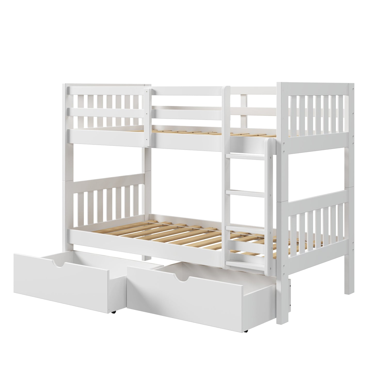 Austin Mission over Bunkbed with Dual Underbed Drawers