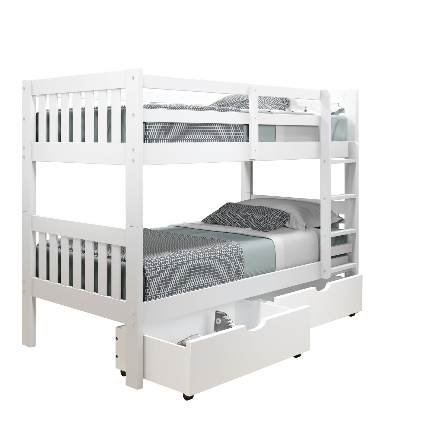 Austin Mission over Bunkbed with Dual Underbed Drawers